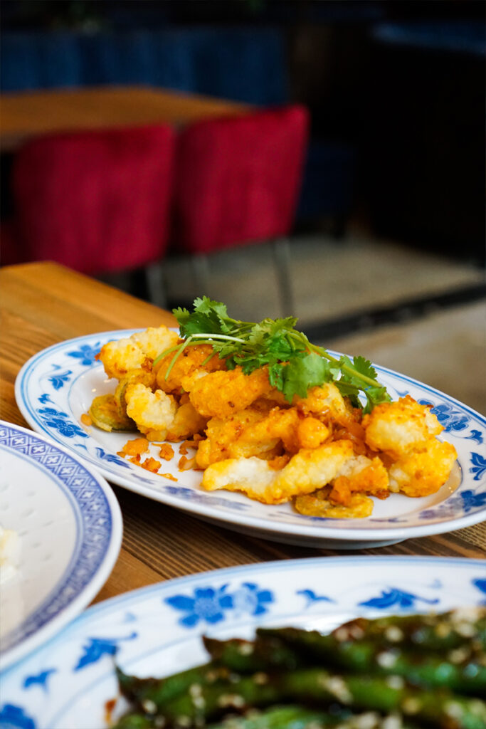 wok fried squid from cold tea restaurant