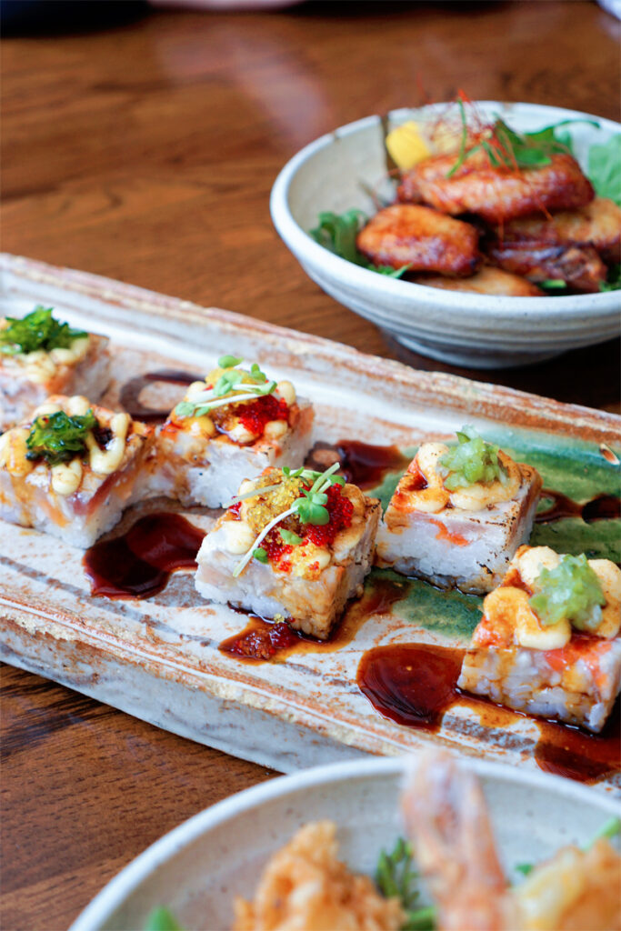 omakase aburi sushi at raisu in vancouver