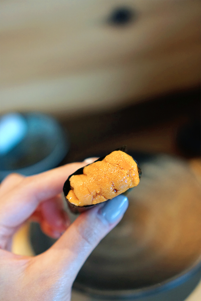sushi bar shu omakase experience nigiri course bafun uni