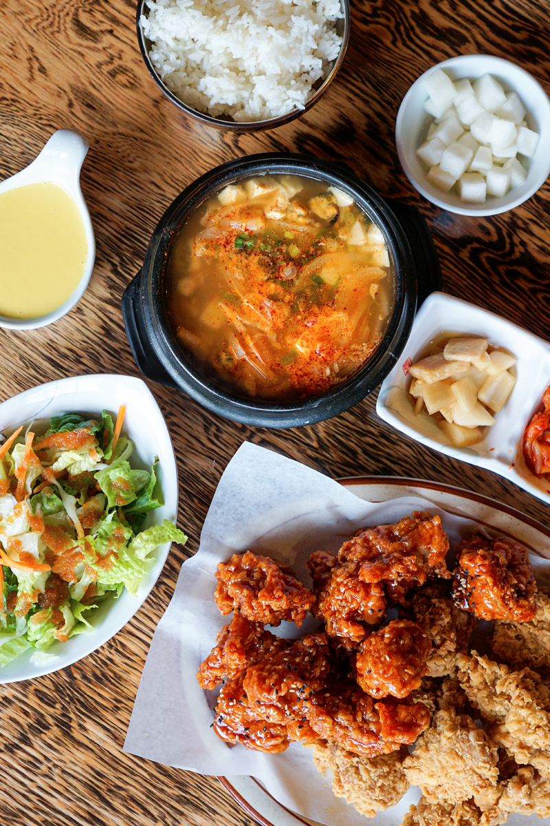 rib and chicken best korean fried chicken