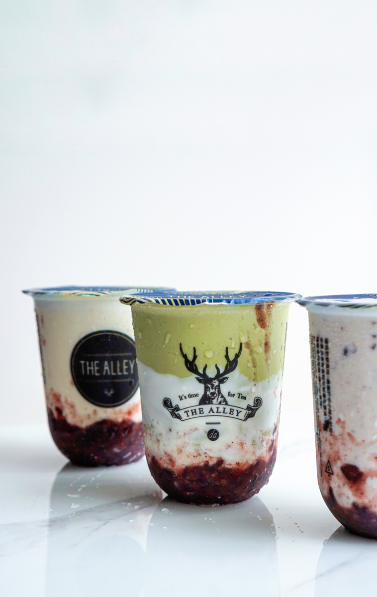 the alley bubble tea yogurt drink series