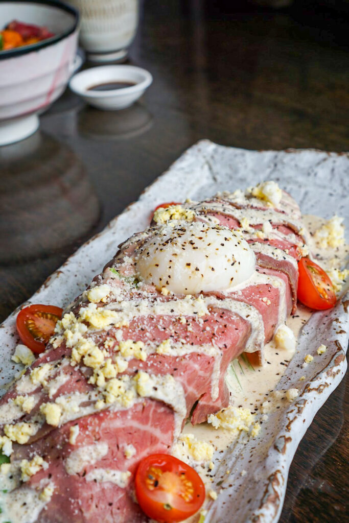 Suika 11th Anniversary Menu Wagyu & Mentai Caesar Salad