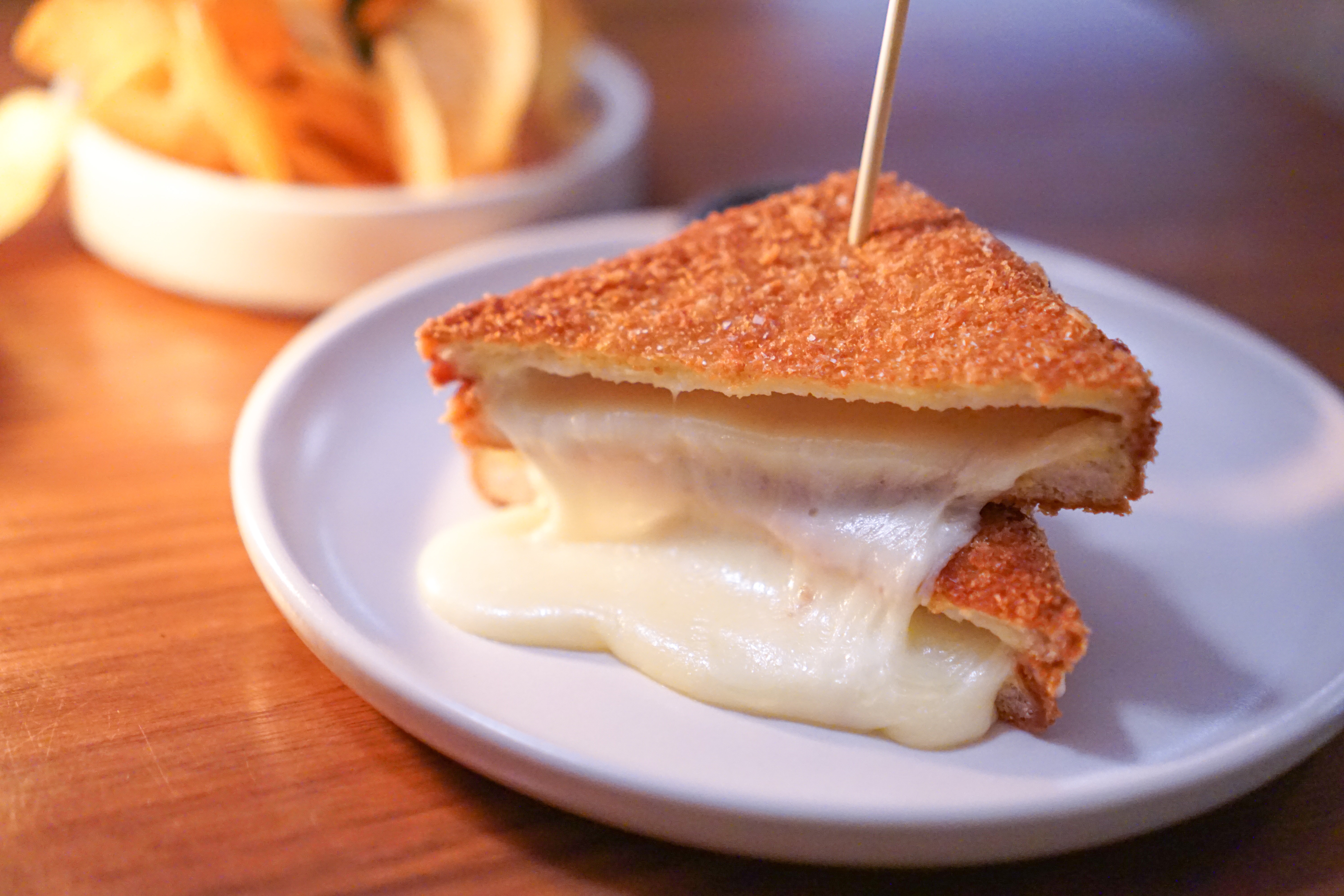 Giovane Bacaro In Carrozza Classico deep fried cheese sandwich in downtown vancouver