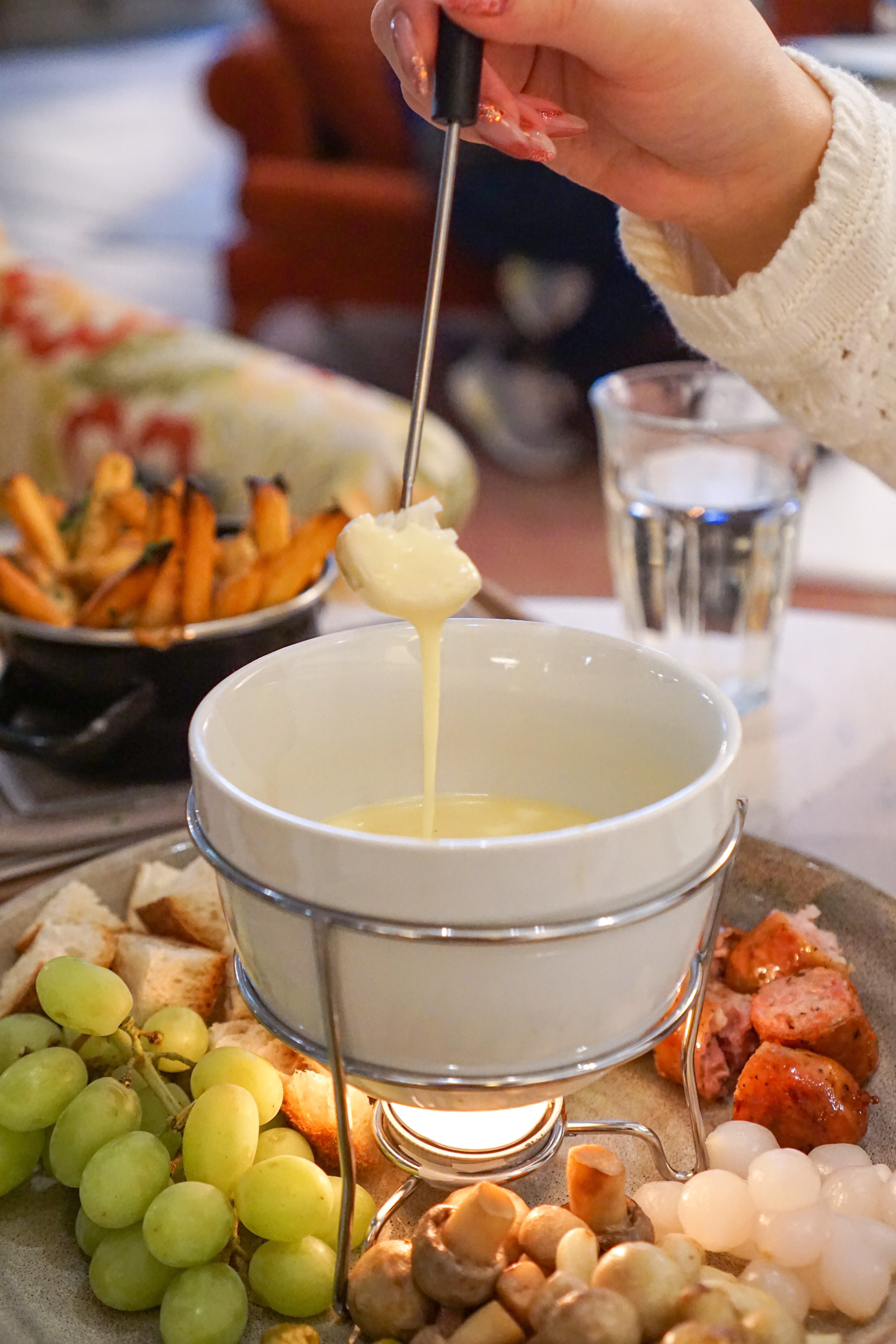 honey salt apres ski menu cheese fondue with french bread