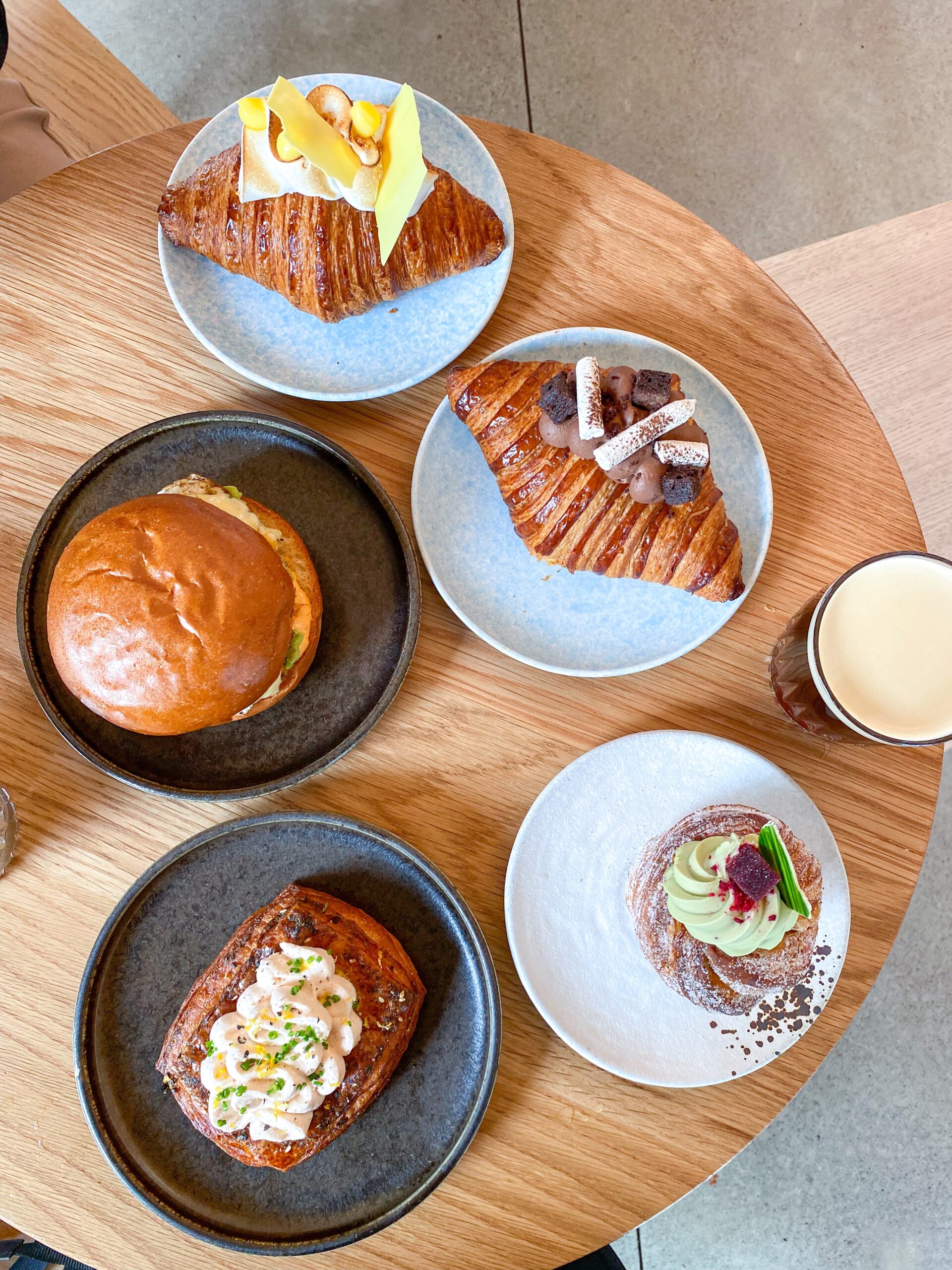 Nemesis Coffee GNW - All Day Brunch and CoffeeNemesis Coffee GNW - All Day Brunch and Coffee beautiful pastry flat lay