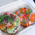 Courage Bagels LA - Must Try Bagels in Los Angeles Run It Thru the Garden and Roe! Wild Alaskan Salmon Roe