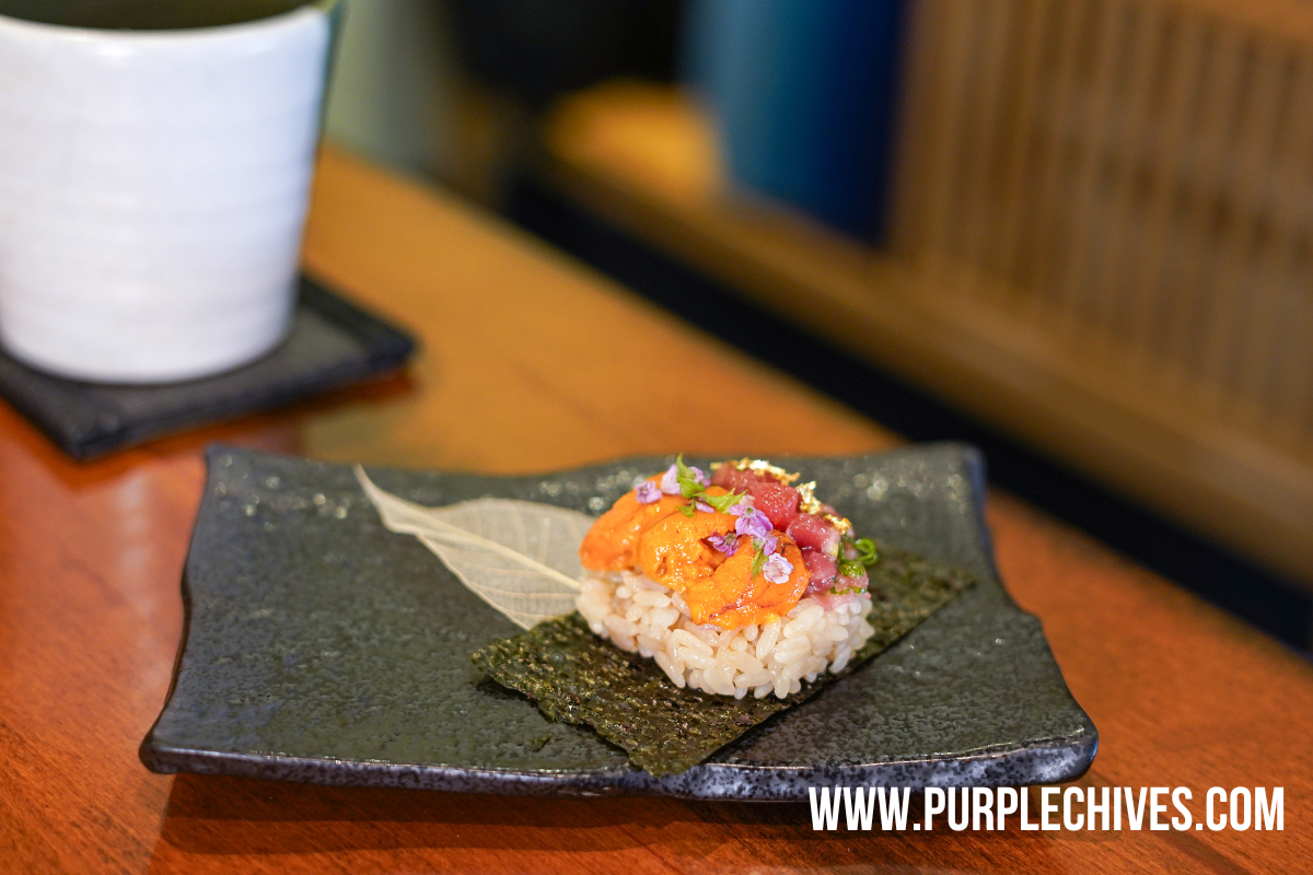 Tetsu Sushi Bar: Michelin-Recommended Omakase in Vancouver $98 omakase lunch menu uni & negitoro handroll
