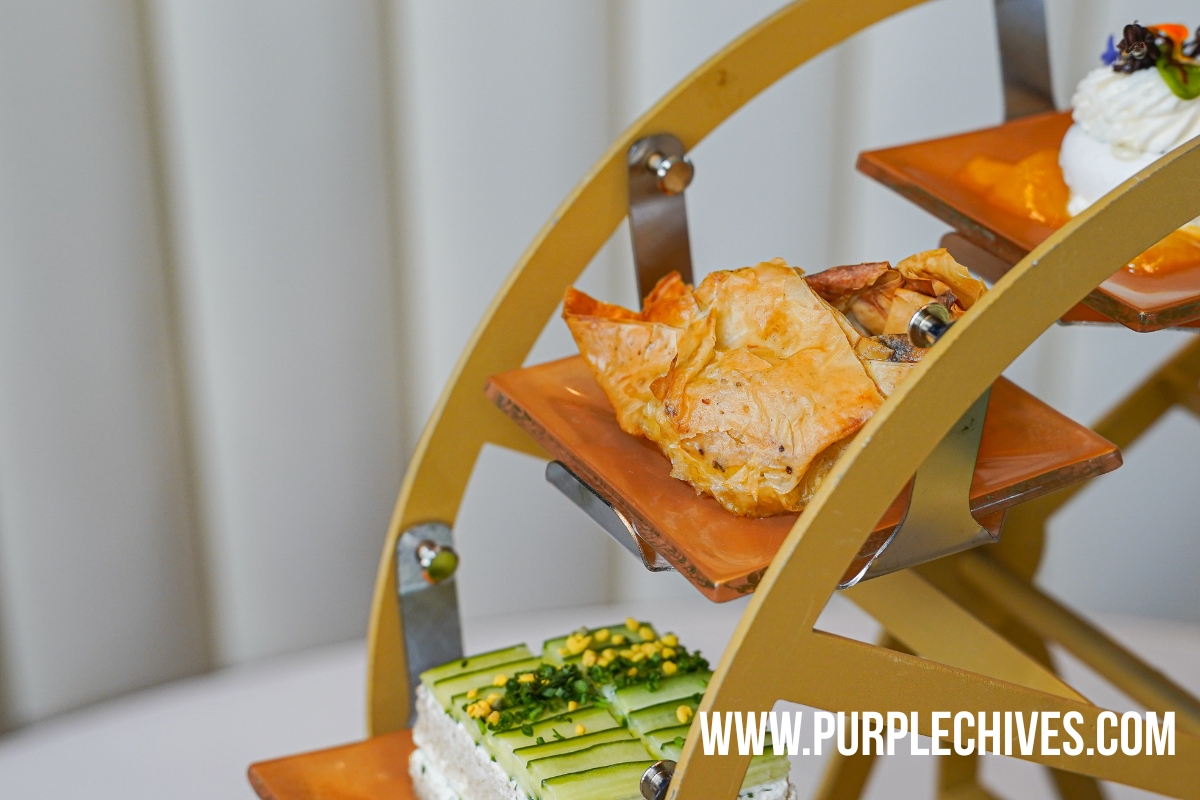 Tigger’s Savoury Surprise Pocket
baked brie phyllo pastry mango jam savoury afternoon tea Vancouver Westin Bayshore