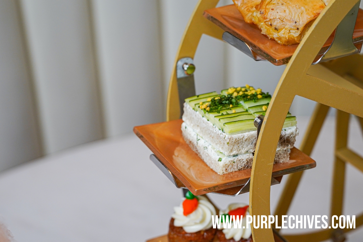 Something Sensible to Start cucumber tea sandwiches marble rye bread afternoon tea Vancouver H Tasting Lounge